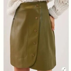 Anthropologie leather skirt